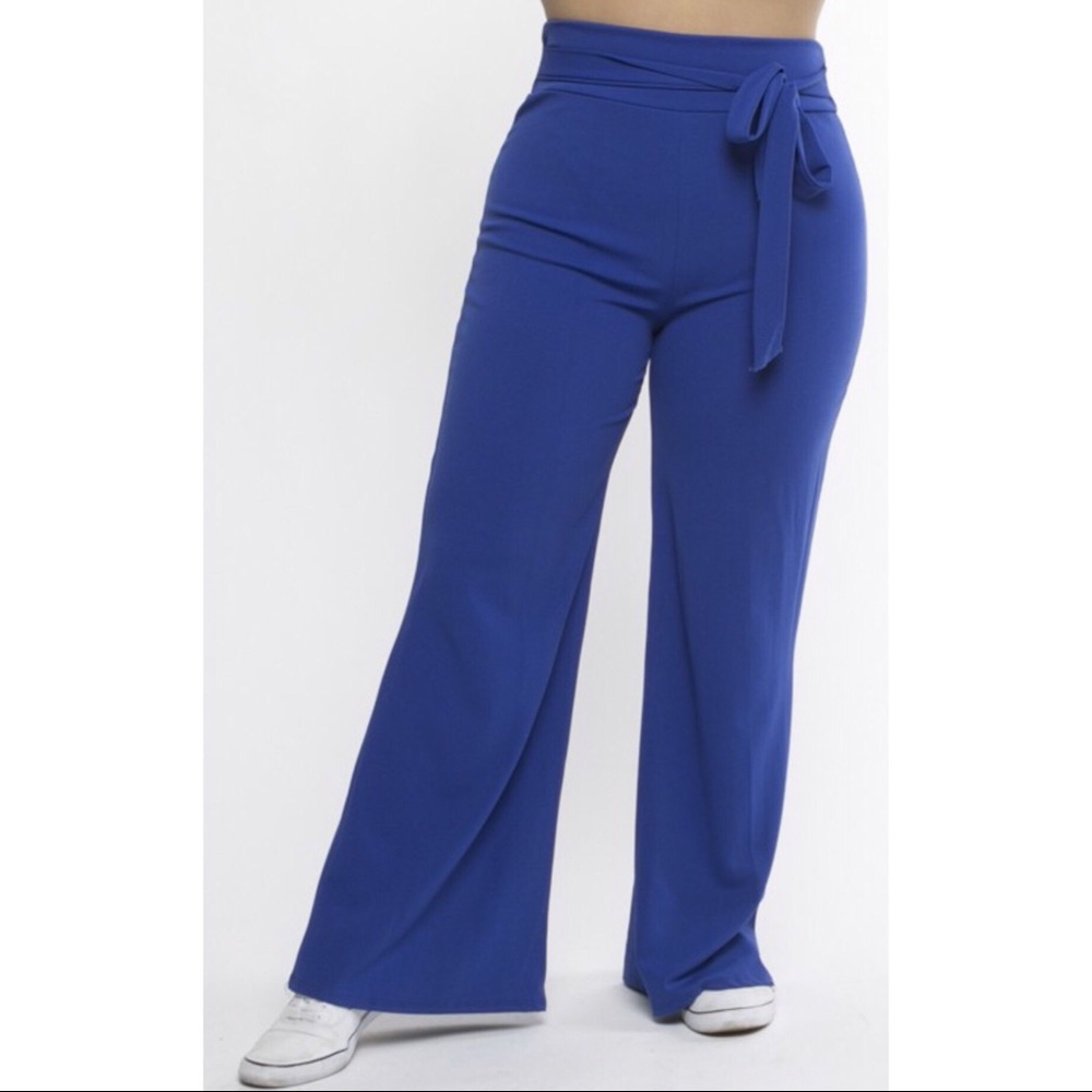 PLUS!!! High Waisted Wide Leg Pants